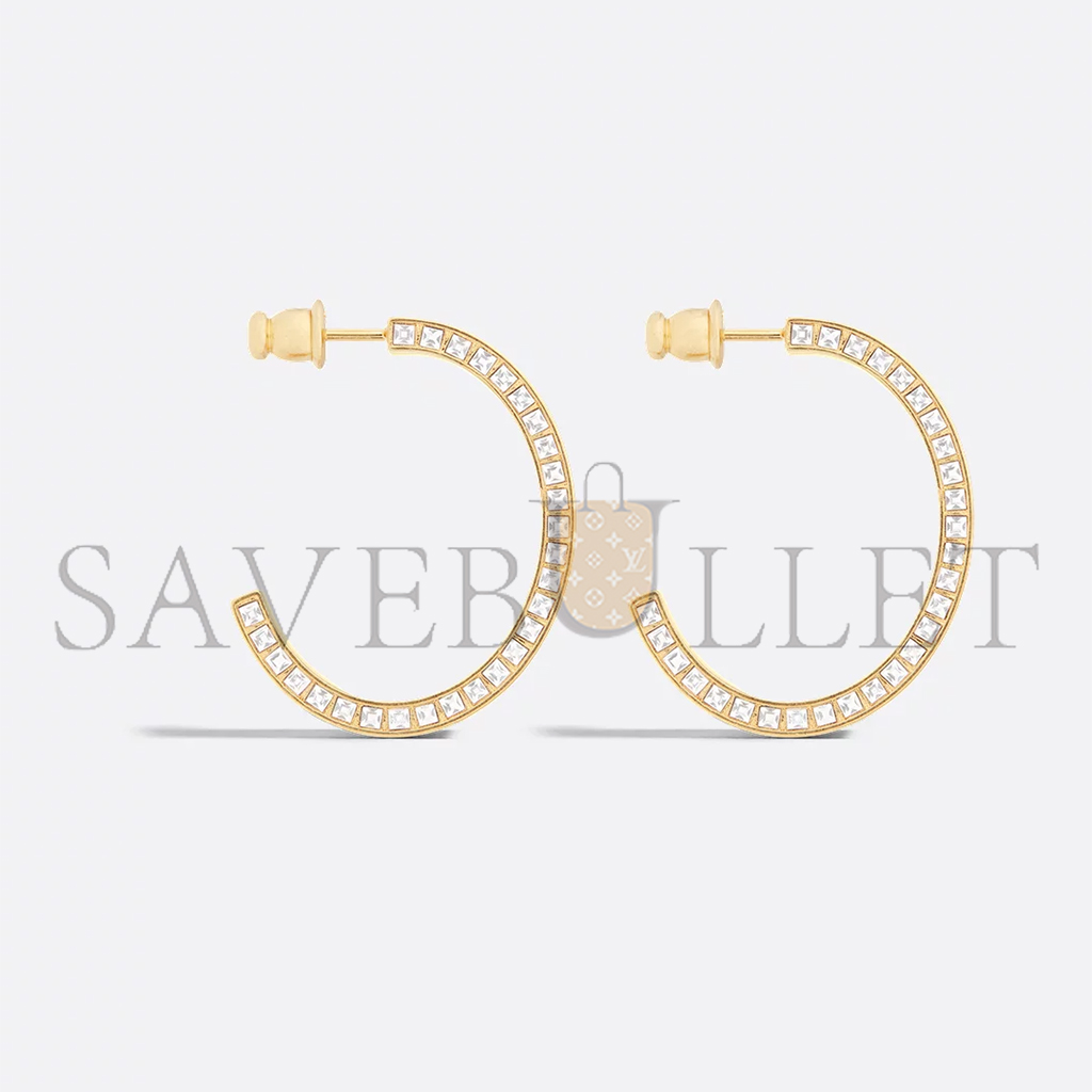 DIOR NIGHT CODE HOOP EARRINGS E3473WOMLQ_D307